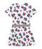 Robe fleurie en molleton blanc MARSHMALLOW/blanc MULTICO