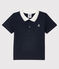 Polo manches courtes bébé garçon bleu SMOKING