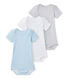 Lot de 3 bodies bébé garçon manches courtes