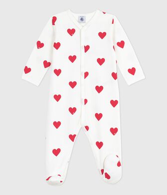Pyjama b&eacute;b&eacute; en molleton gratt&eacute; &agrave; col imprim&eacute; c&oelig;urs