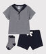Lot cadeau 3 pièces style marin bébé