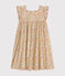 Robe imprimée sans manche en popeline enfant fille blanc AVALANCHE/ MULTICO