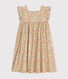 Robe imprimée sans manche en popeline enfant fille