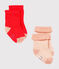 Lot de 2 paires de chaussettes bébé fille variante 2