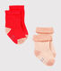 Lot de 2 paires de chaussettes bébé fille