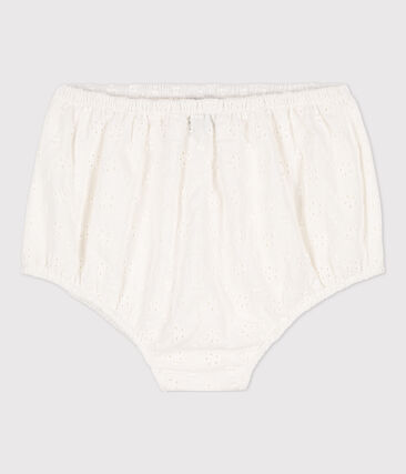 Culotte bloomer bébé en broderie anglaise