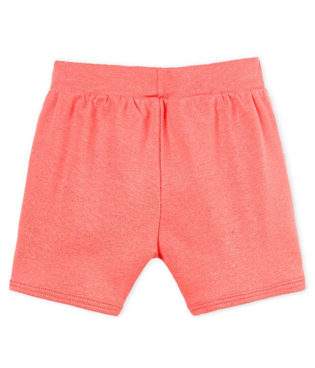 Short brillant b&eacute;b&eacute; fille rose/rose