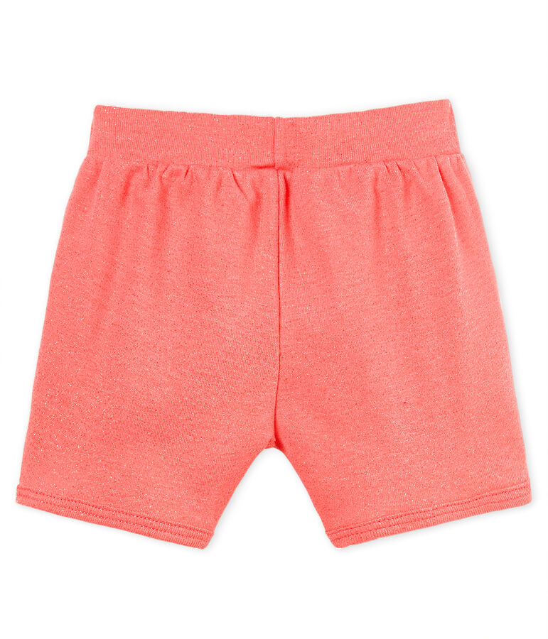 Short brillant b&eacute;b&eacute; fille rose/rose