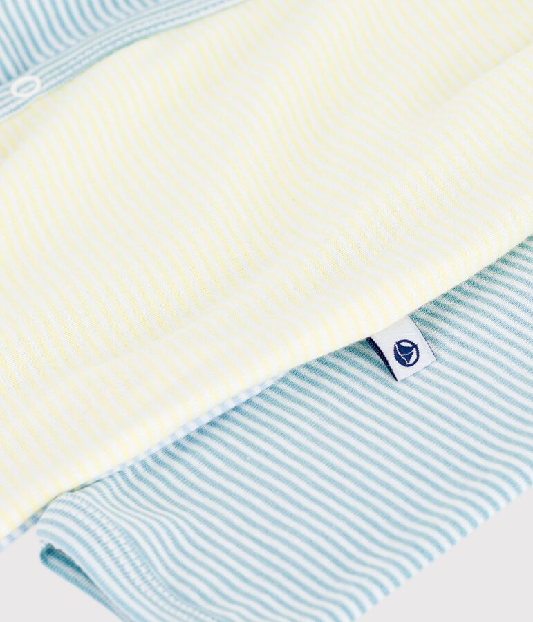 Pyjama b&eacute;b&eacute; en coton imprim&eacute; &agrave; rayures MIMI/ MARSHMALLOW