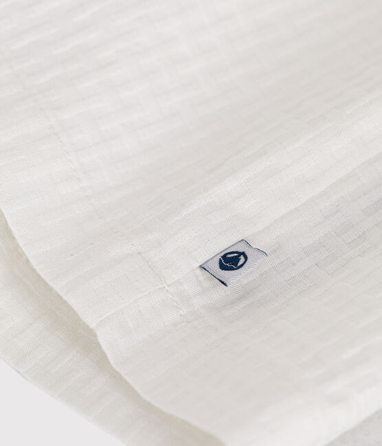 Robe sans manche en coton façonné bébé blanc MARSHMALLOW