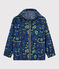 Coupe vent en polyester recyclé enfant garçon bleu SMOKING/blanc MULTICO