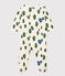 Pyjama bébé sapins en molleton blanc AVALANCHE/ MULTICO