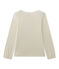 T-shirt manches longues fille à motif beige COQUILLE/rouge FROUFROU