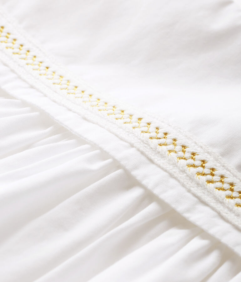 Robe de c&eacute;r&eacute;monie b&eacute;b&eacute; fille blanc ECUME