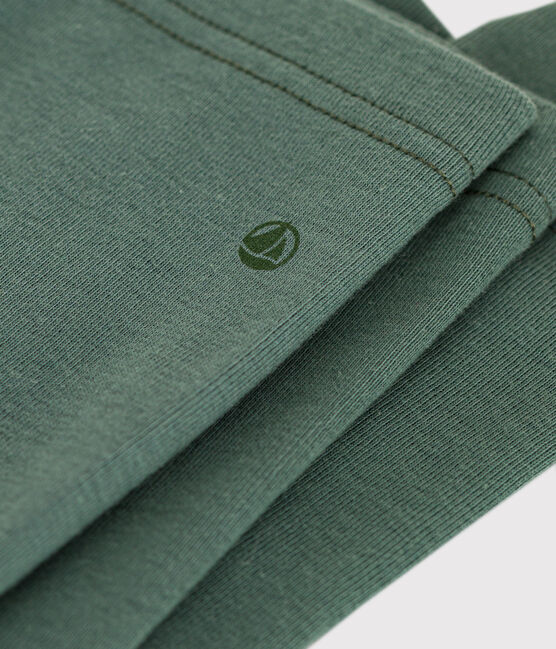 Legging en coton bébé vert CROCO