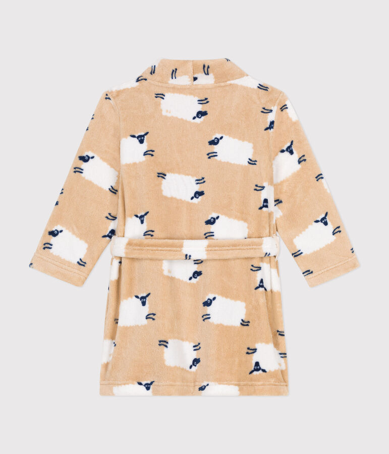 Robe de chambre en polaire imprim&eacute;e enfant TRENCH/ MULTICO