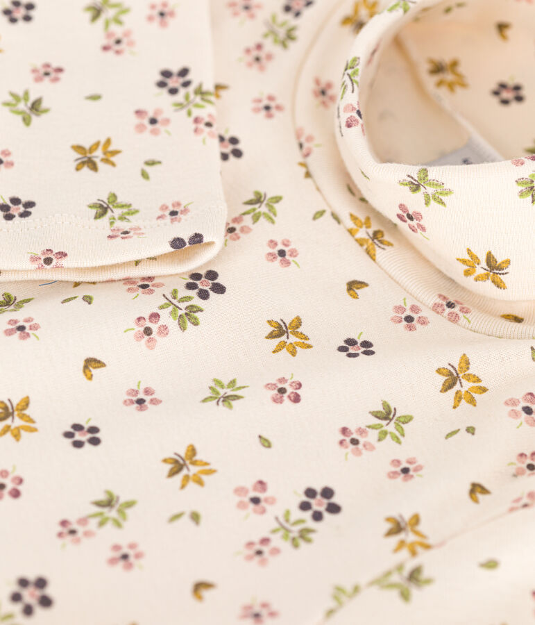 Sous-pull en coton enfant fille blanc AVALANCHE/ MULTICO