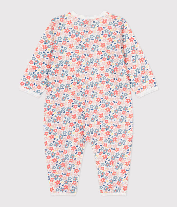 Pyjama b&eacute;b&eacute; en coton sans pieds imprim&eacute; blanc/multicouleur