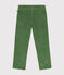 Pantalon droit en velours enfant garçon vert PALMERAIE