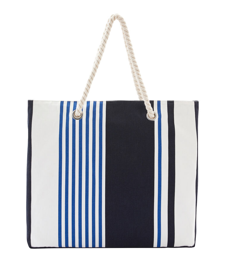 Sac de plage blanc/multicouleur