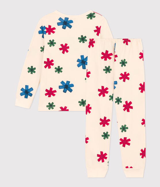 Pyjama imprimé étoile en molleton enfant blanc AVALANCHE/ MULTICO