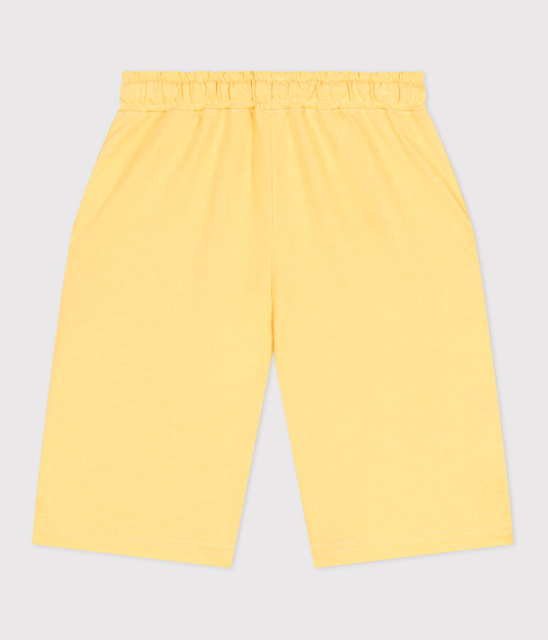 Bermuda short enfant en coton jaune ORGE