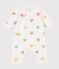 Combinaison longue en coton bébé blanc MARSHMALLOW/blanc MULTICO