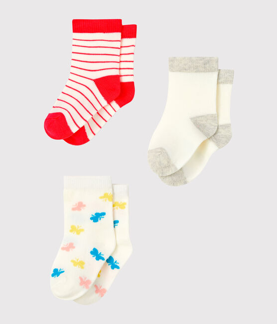 Lot de 3 paires de chaussettes bébé fille variante 1