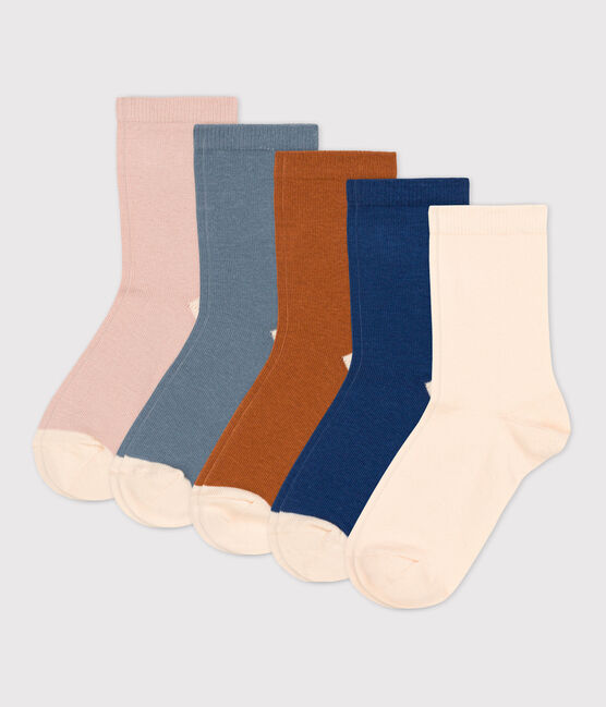 Lot de 5 paires de chaussettes enfant fille variante 1
