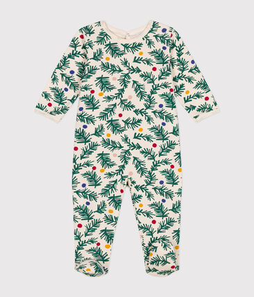 Pyjama en molleton gratté imprimé sapin de Noël bébé