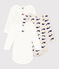 Lot de 3 bodies manches longues baleines bébé en coton variante 1