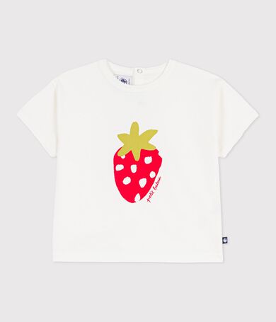 Tee-shirt b&eacute;b&eacute; en coton &agrave; manches courtes &agrave; motif