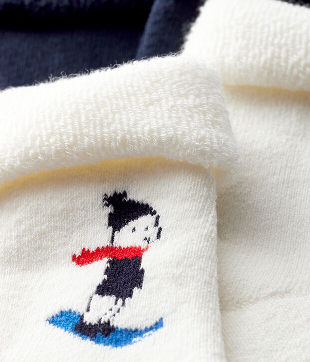 Lot de 2 paires de chaussettes b&eacute;b&eacute; multicouleur