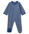 Dors bien bébé garçon en bouclette éponge grattée extra chaude bleu MAJOR/gris SUBWAY