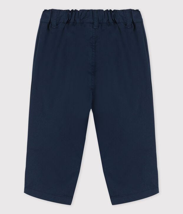 Pantalon en serge craquante b&eacute;b&eacute; bleu marine