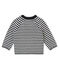 Pull milleraies bébé garçon gris CAPECOD/blanc MARSHMALLOW