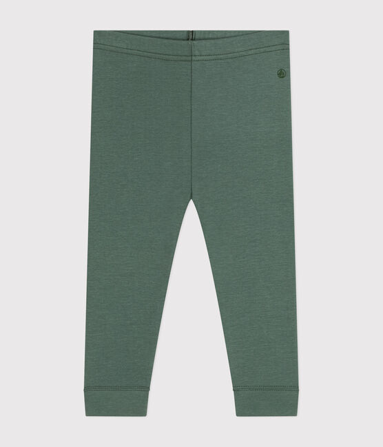 Legging en coton bébé vert CROCO