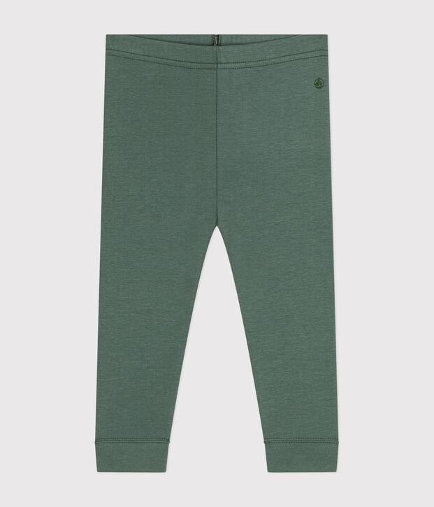 Legging en coton b&eacute;b&eacute; vert