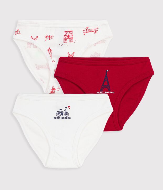 Lot de 3 culottes en coton multicouleur