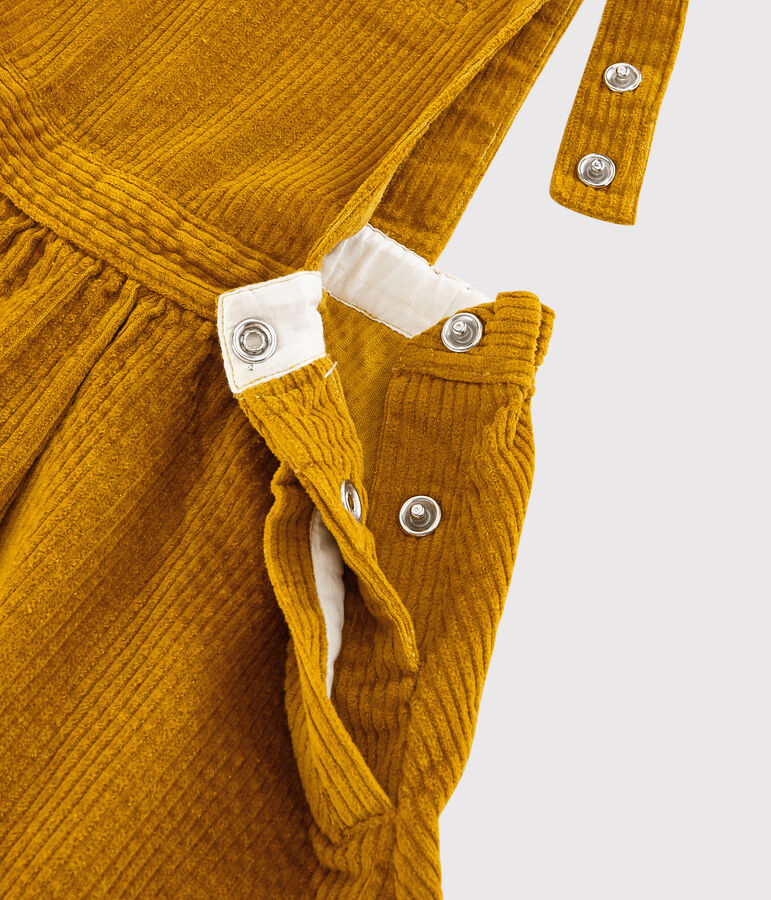 Robe salopette enfant fille jaune TOPAZE