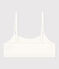 Brassière femme en coton élasthanne blanc MARSHMALLOW
