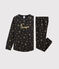 Pyjama petite fille en côte gris CAPECOD/jaune OR
