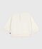 Sweatshirt bébé en coton motif cœur écru MILK