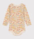 Body manches longues avec collerette en coton bébé