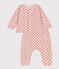 Ensemble en tubique imprimé fleuri bébé rose SALINE/blanc MULTICO