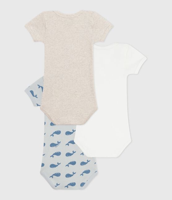 Lot de bodies manches courtes en coton baleine bébé variante 1