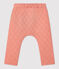 Pantalon en tubique matelassé bébé rose PAPAYE