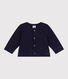 Cardigan bébé en coton uni