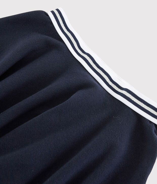 Jupe en maille enfant fille bleu