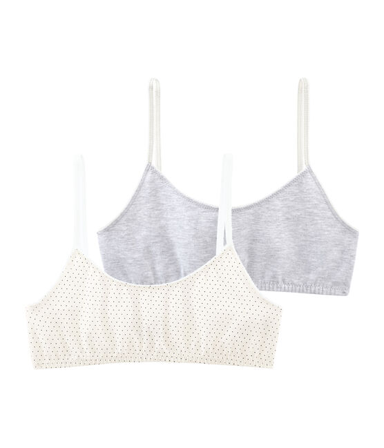 Duo de brassières fille en coton stretch variante 1